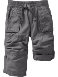 Twill Pull-On Roll-Up Pants for Baby