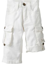 Linen-Blend Roll-Up Cargos for Baby