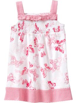 Smocked Mixed-Print Jersey Sundresses for Baby