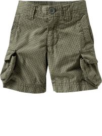 Plaid Cargo Shorts for Baby