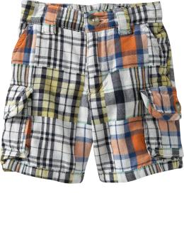 Madras Cargo Shorts for Baby