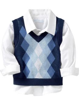 Argyle Sweater Vests for Baby