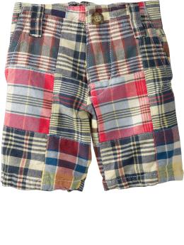 Patchwork Plaid Shorts for Baby