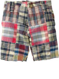 Patchwork Plaid Shorts for Baby