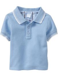 Tipped Pique Polos for Baby