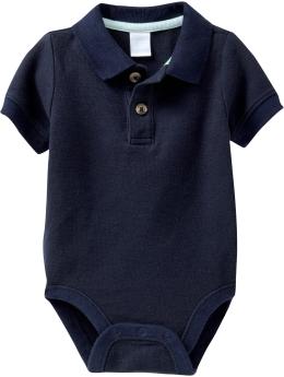 Pique Polo Bodysuits for Baby