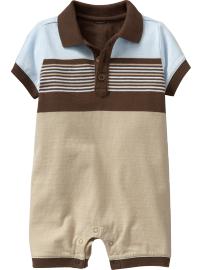 Striped Polo One-Pieces for Baby