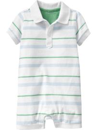 Striped Polo One-Pieces for Baby