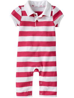 Striped Polo One-Pieces for Baby