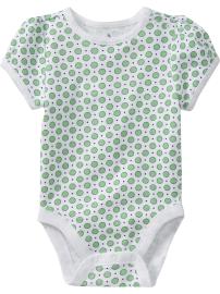 Puff-Sleeve Bodysuits for Baby