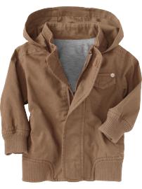 Jersey-Lined Twill Jackets for Baby