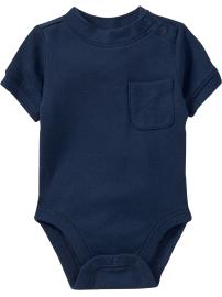 Chest-Pocket Bodysuits for Baby