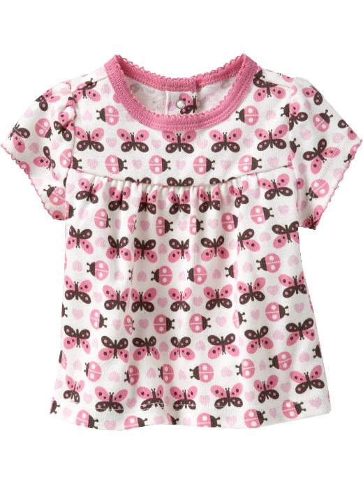 crochet+Baby Free Related Guidepost crocheting knitting Old Navy Printed Crochet-Trim Tops for Baby