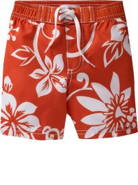 Hibiscus-Print Swim Trunks for Baby