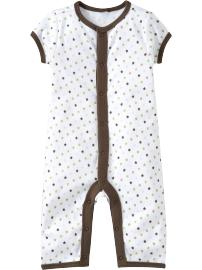 Star-Print One-Pieces for Baby