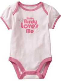 "Some Birdy Loves Me" Bodysuits for Baby