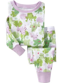 Frog-Print Sleep Sets for Baby