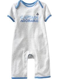 "Mommy's Captain Adorable" One-Pieces for Baby