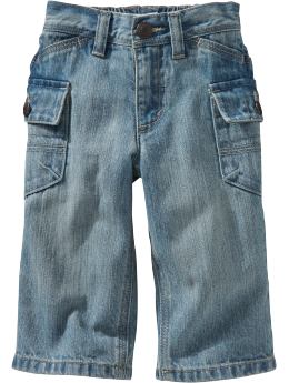 Snap-Pocket Cargo Jeans for Baby