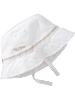 Grosgrain-Trim Bucket Hats for Baby