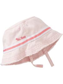 Grosgrain-Trim Bucket Hats for Baby