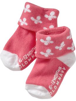 Printed Triple-Roll Socks for Baby