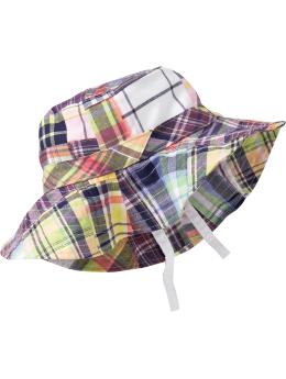 Plaid Patchwork Sun Hats for Baby