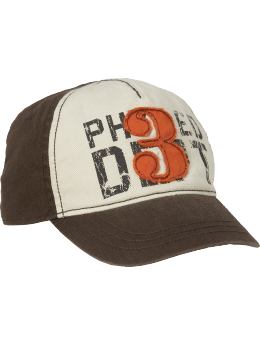 Graphic-Patch Baseball Caps for Baby