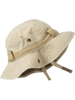 Twill Snap-Brim Sun Hats for Baby