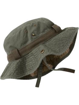 Twill Snap-Brim Sun Hats for Baby