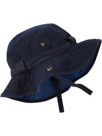 Twill Snap-Brim Sun Hats for Baby
