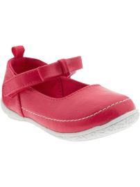 Faux-Leather Mary Janes for Baby