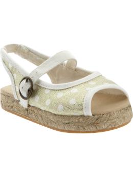 Polka-Dot Espadrilles for Baby