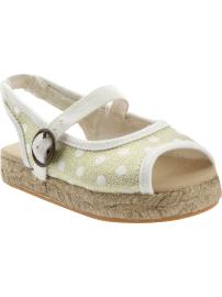 Polka-Dot Espadrilles for Baby