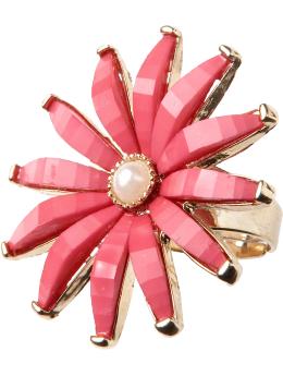 Women's Faceted Daisy Rings