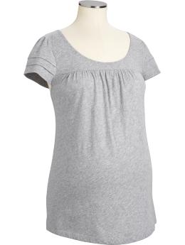 Maternity Jersey Tiered-Sleeve Tees