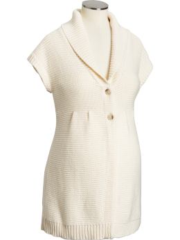 Maternity Button-Front Babydoll Cardigans