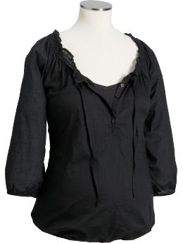 Maternity Lightweight Dobby Tops