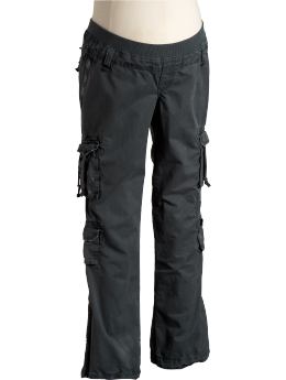 Maternity Distressed Twill Cargos