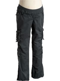 Maternity Distressed Twill Cargos