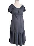 Maternity Tiered Flutter-Sleeve Dresses