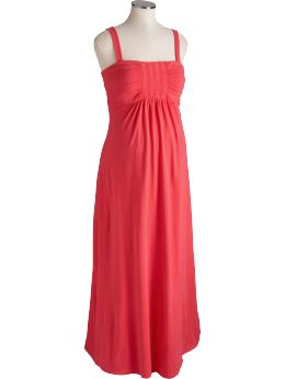 Maternity Smocked Jersey Maxi Dresses