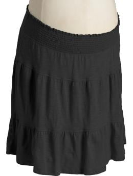 Maternity Smocked Tiered Skirts