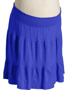 Maternity Smocked Tiered Skirts