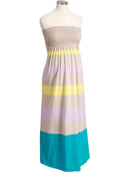 Maternity Removable-Strap Printed Maxi Dresses