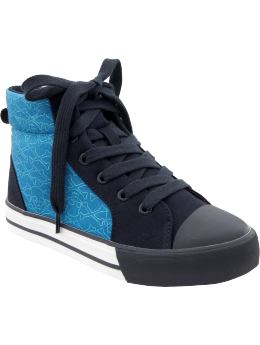 Boys Graphic High-Top Sneakers