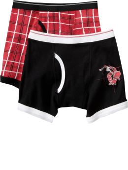 Boys Printed Boxer-Brief 2-Packs