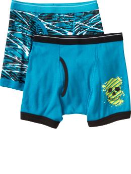 Boys Printed Boxer-Brief 2-Packs
