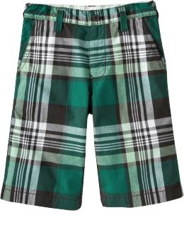 Boys Plaid Shorts