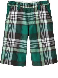 Boys Plaid Shorts